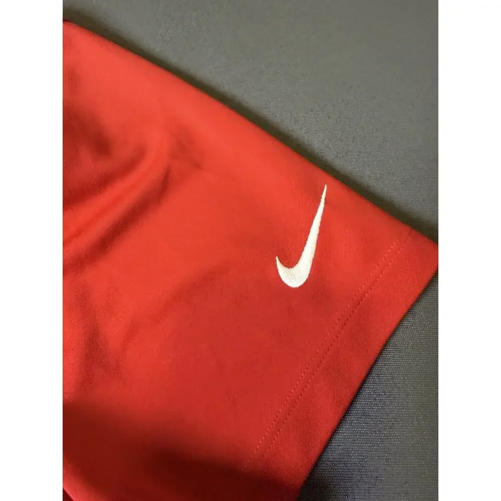 Nike Golf Polo Shirt Adult M Red Performance Athletic Golfer Casual Outdoor Mens